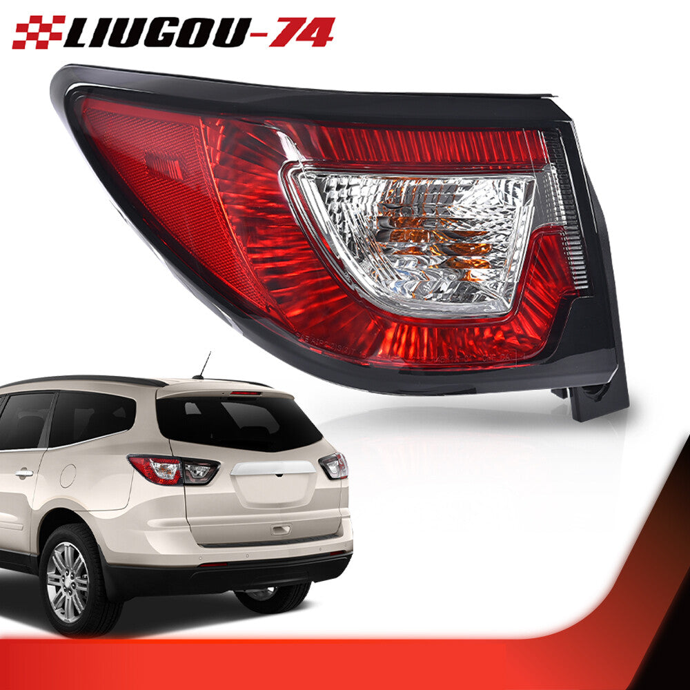 Taillights with red bulbs (LH), driver's side, suitable for 13-17cm for Chevrolet Traverse LS LT LTZ.