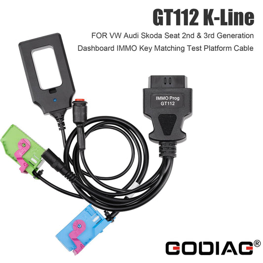 GODIAG GT112 K-Line for Audi V.W for Seat IMMO Key Matching Test Platform Cable