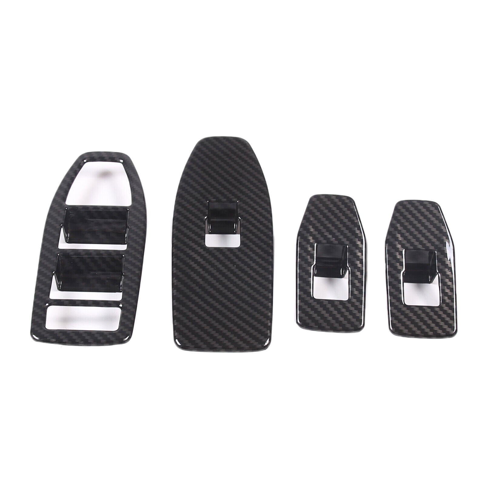 ABS Carbon Fiber Window Lift Switch Button Molding Trim Frame for BMW X1 2023-25