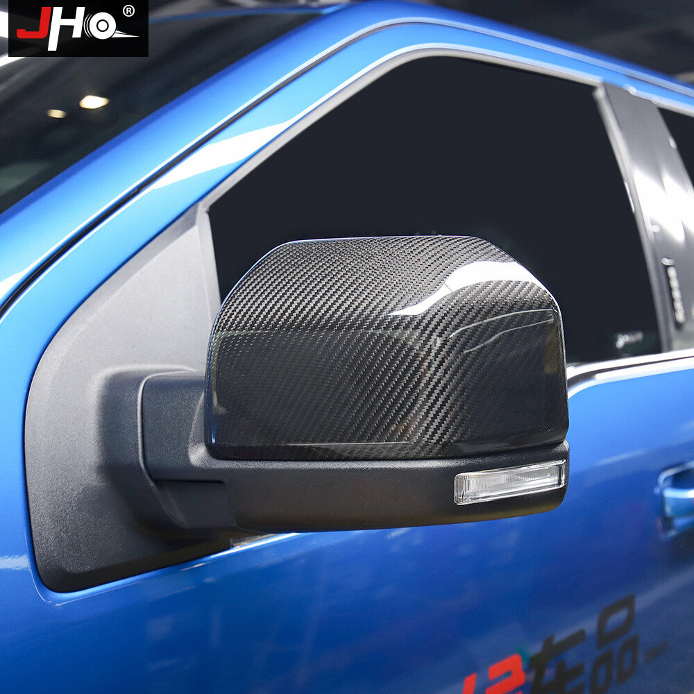 new Real Carbon Fiber L+R Side Mirror Cover Trim for Ford F150