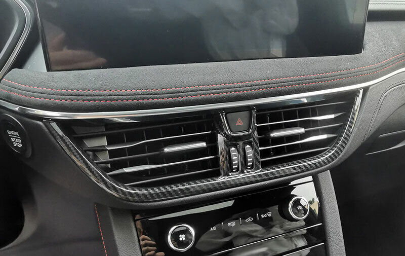 Fit for Ford Escape Kuga 20-2022 Carbon Look Console Air Outlet Vent Cover Trim