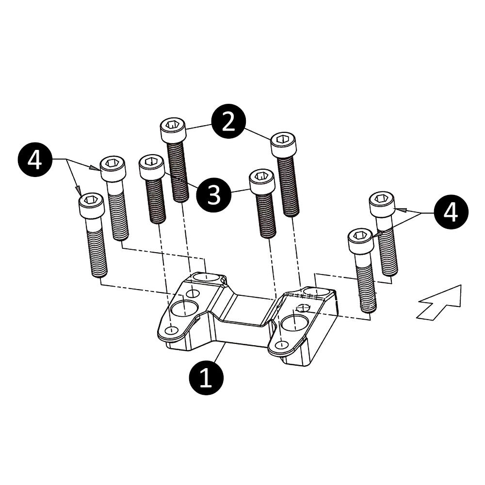 Dirt Bike Handlebar Riser Handle Bar Raisers Clamp Backs Black TMAX 560