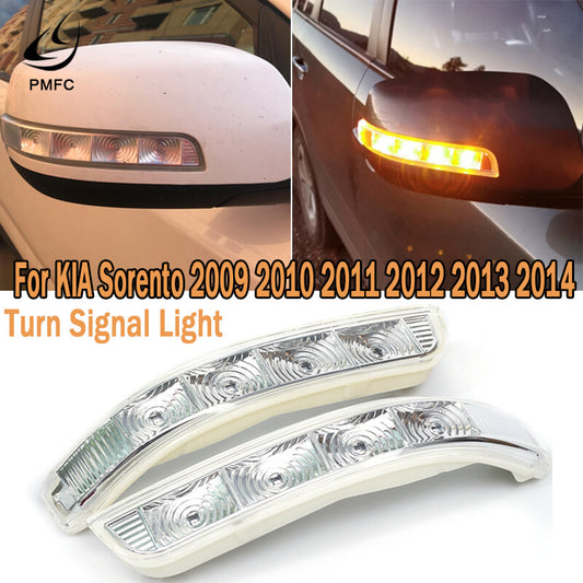 1Pair Turn Signal Mirror Assemble LED Indicator Light for KIA Sorento 2009-2014