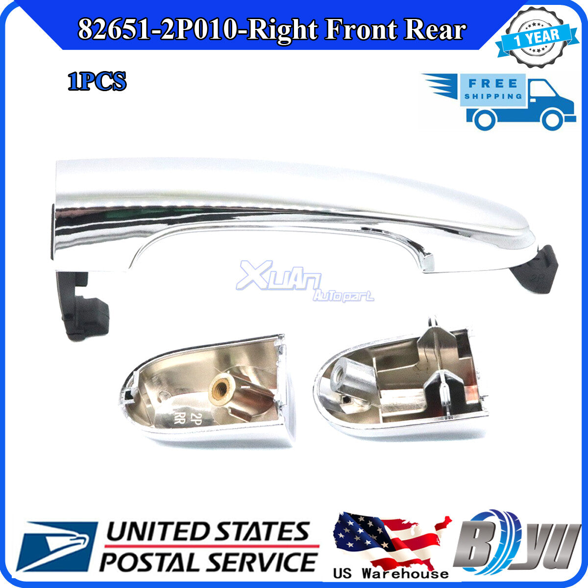 Brand new 1x right front and rear exterior door handles for Kia Sorento, model 826512P010