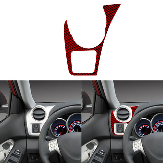 Red Carbon Fiber Driver Side Air Vent Cover Trim for Toyota Matrix 2009-2014