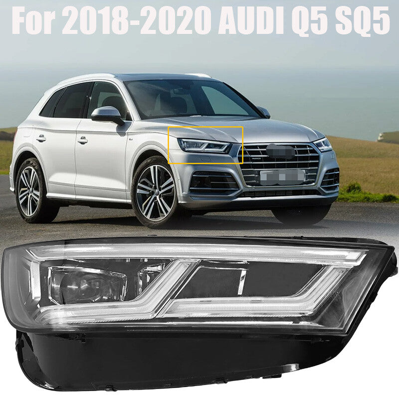 Right RH FULL LED Headlight Headlamp For 2018-2020 for AUDI Q5 SQ5 Passenger Side