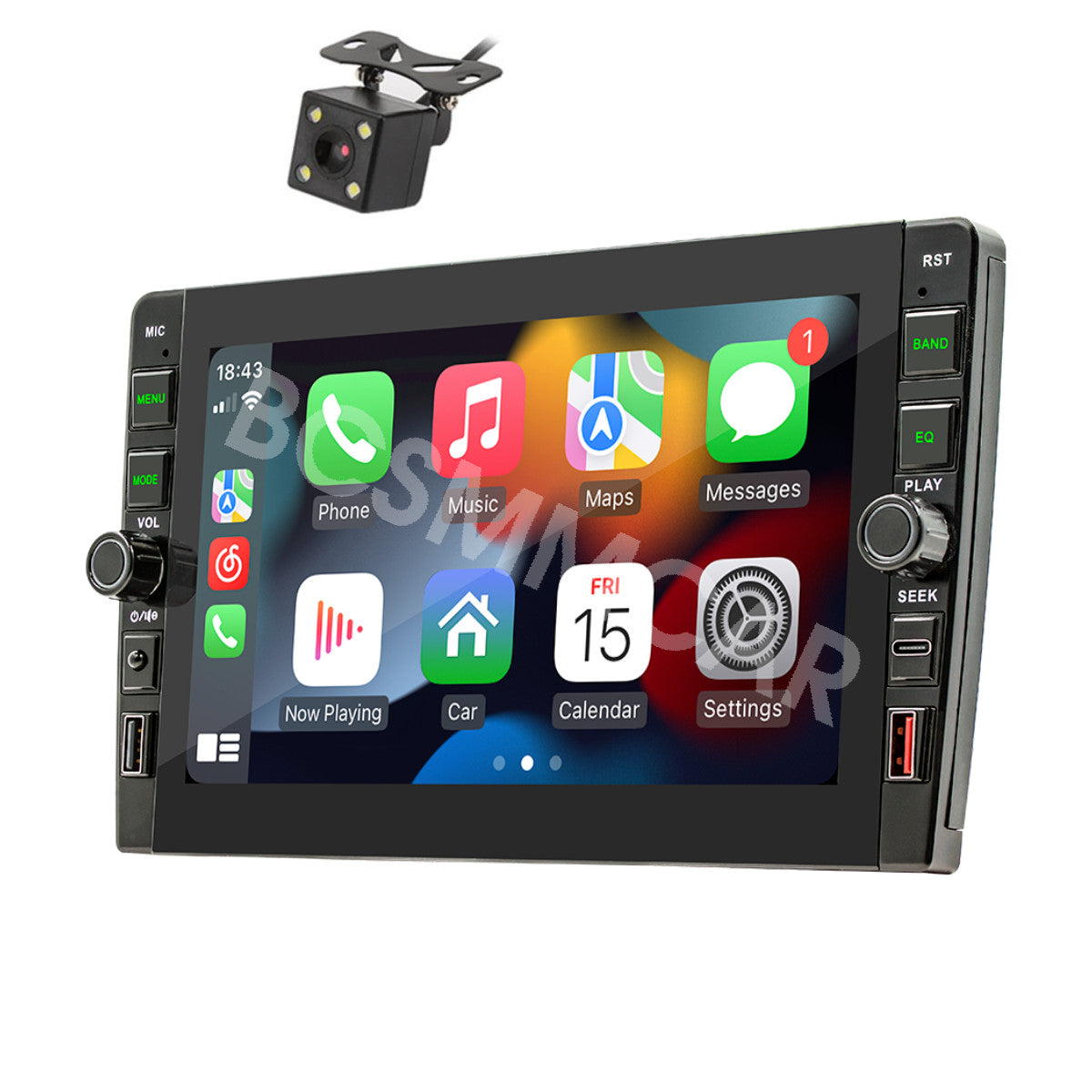 8in 2 Din Android 12 Car Stereo Radio For Apple Carplay GPS Wifi Backup Camera