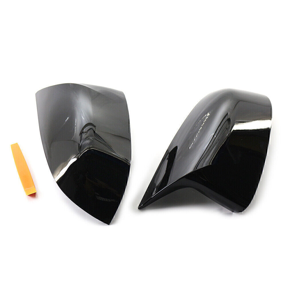 Gloss Black Left Right Mirror Cover Cap For 19-21 for BMW X3 X4 X5 X6 X7 G01 G05 G07