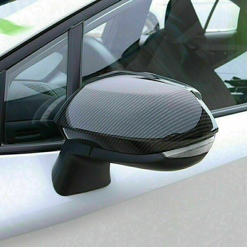 for Toyota for Corolla 2019-2022 Carbon Fiber Look Side Rearview Mirror Cover Trim