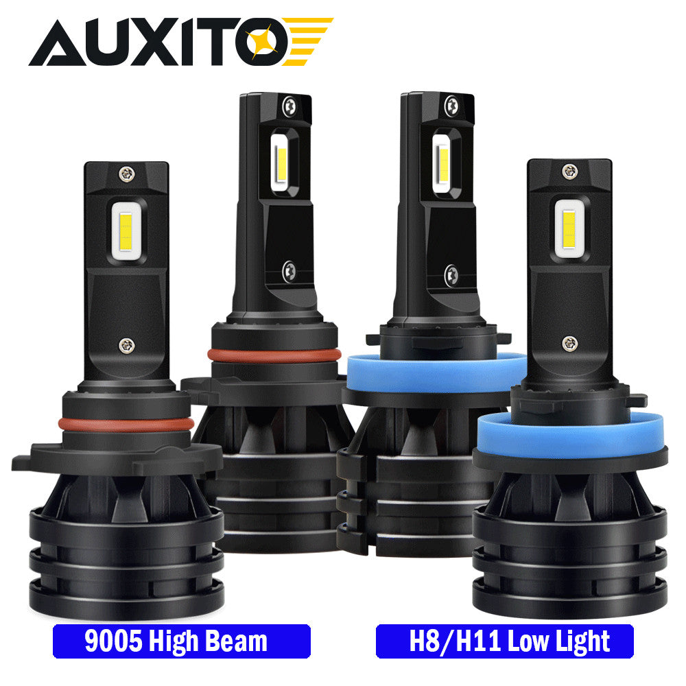 AUXITO H11 9005 LED daytime red and white light 1500