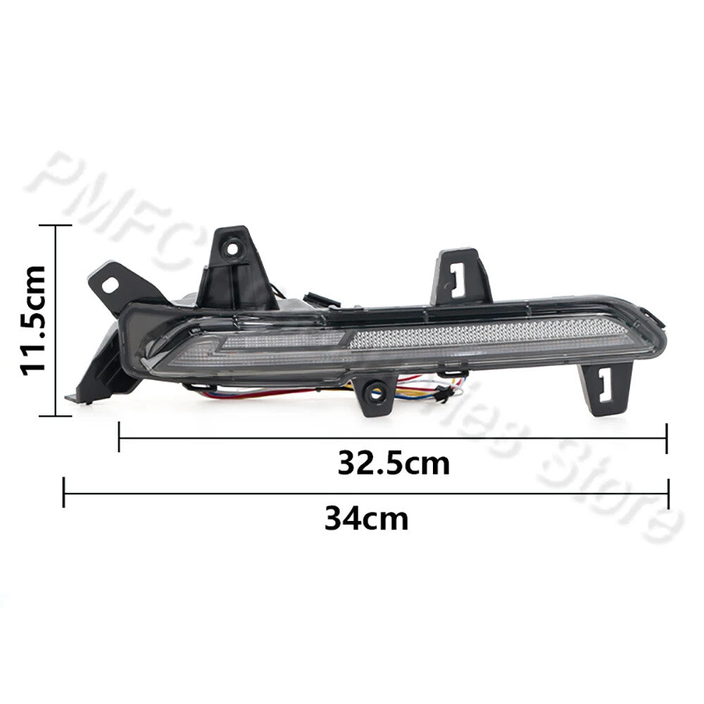 LHRH LED Rear Bumper Reflector Light Stop Lamp for Hyundai Sonata 2020-2022