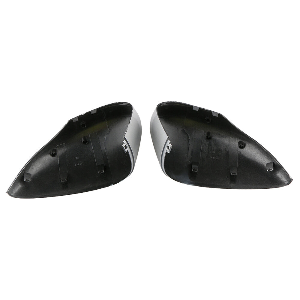 2-Piece Side Mirror Covers and Door Covers for 2008-2017 for Ford Fiesta MK7 L+R, White
