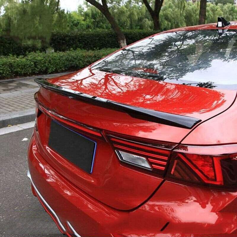 For 2019-22 for Kia Forte Cerato K3 Gloss Black Car Rear Tail Trunk Spoiler Wing Lip