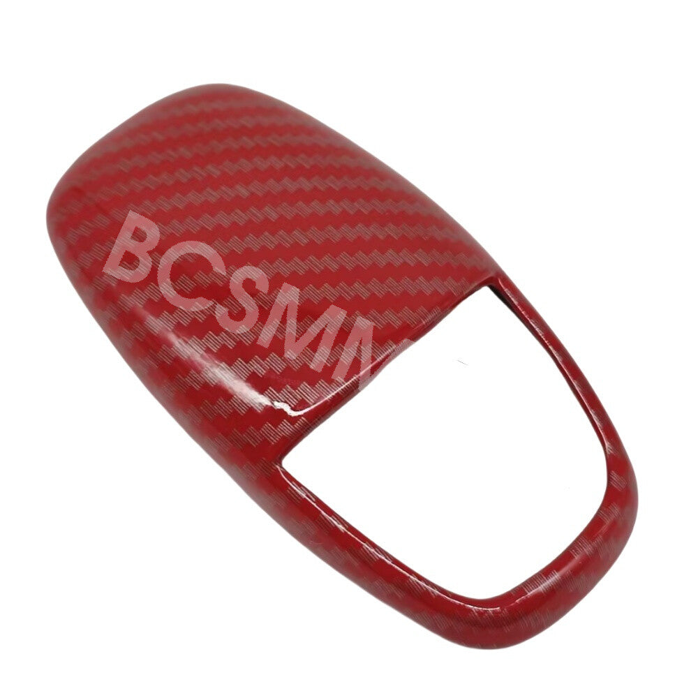 Shift Knob Cover Red Carbon Fiber Fit for Dodge for Challenger /Charger 2015-2021