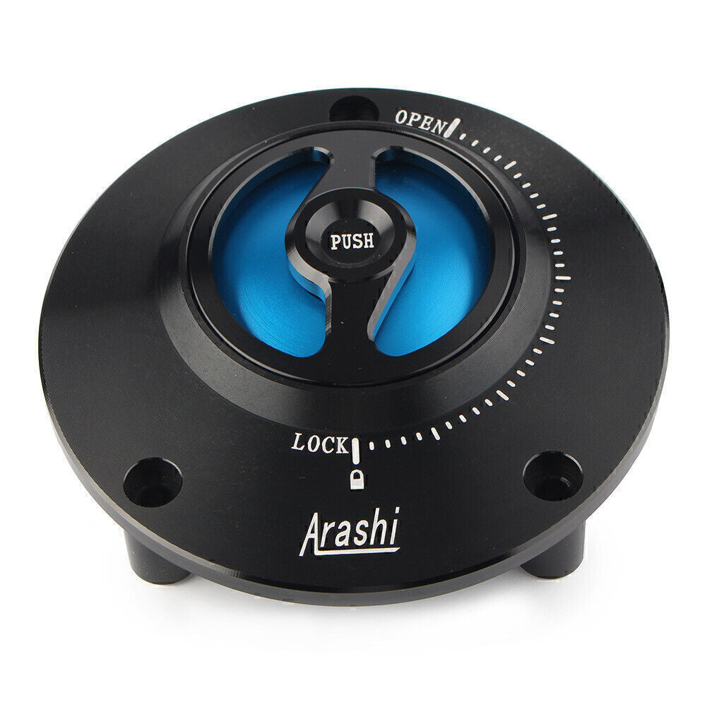 Fuel Filler Cover Gas Tank Cap for Yamaha FJR1300 FZ1 FZ6 YZF R1 R6 Blue