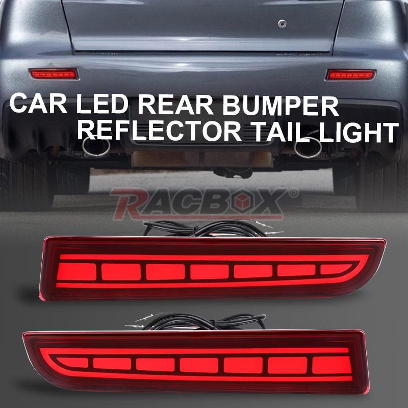 2X Rear Bumper LED Brake Driving Turn Signal DRL Light for Mitsubishi Lancer Evo