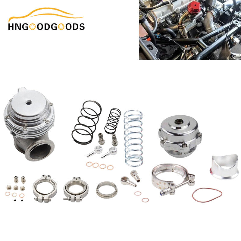 44 mm external exhaust valve, external turbine with V-band flange and 50 mm blow-off valve (BOV)