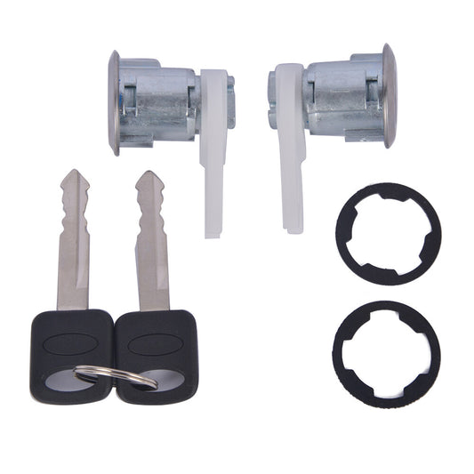 DOOR LOCK CYLINDER SET FOR 1992-1996 BRONCO F-150 F-250 F-350 2 KEYS