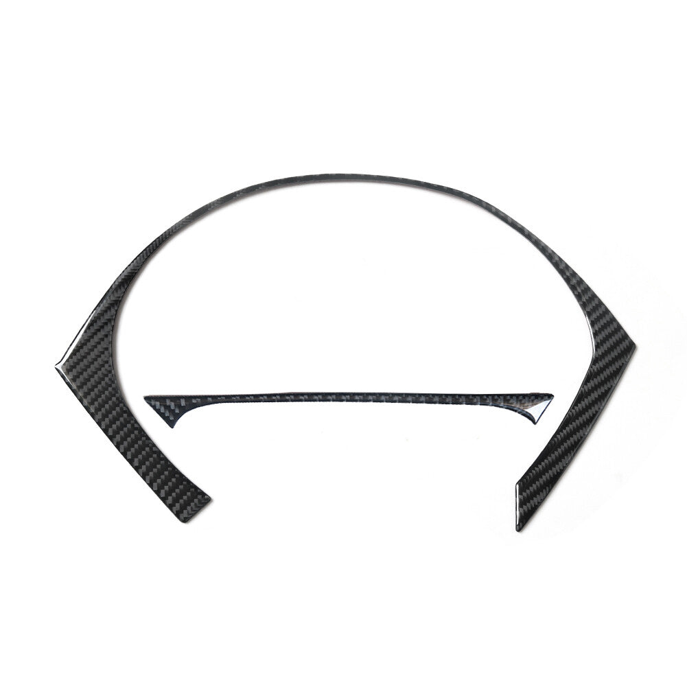 2Pcs for BMW Z4 E89 09-16 Carbon Fiber Interior Speedometer Surround Cover Trim