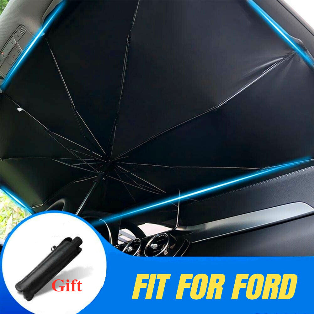 for Ford Car Large Windshield Sun Umbrella Visor Foldable Heat UV Block Sunshade