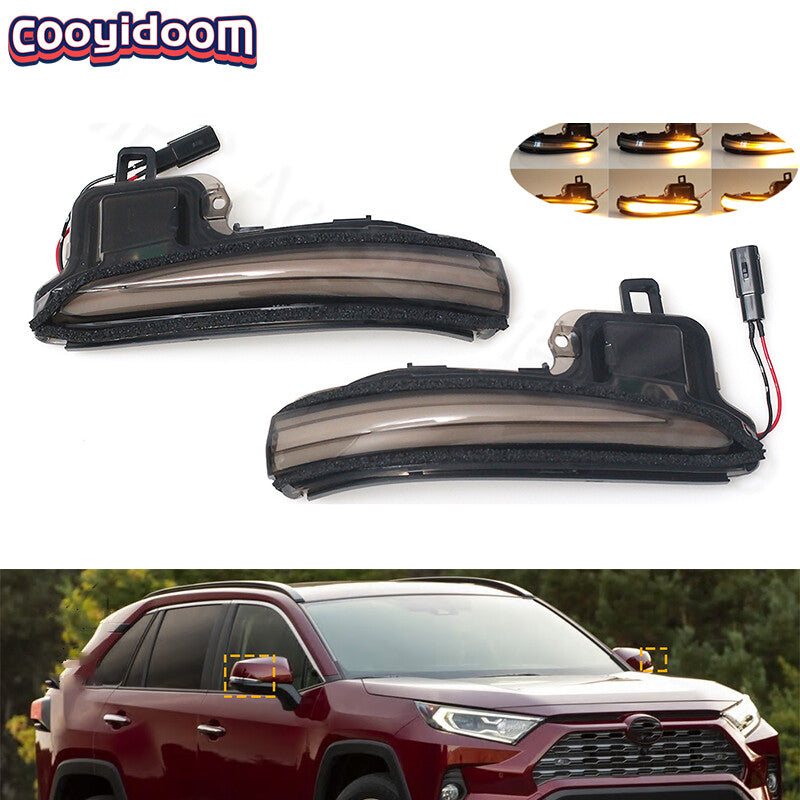 1. Dual-turn rearview mirror side lights suitable for Lexus LM/ for Toyota RAV4 XA50