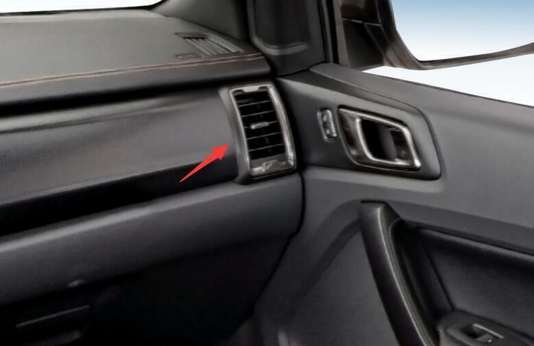 Fit for Ford Ranger 2015-2021 Carbon Fiber Middle Console Air Outlet Vent Trim