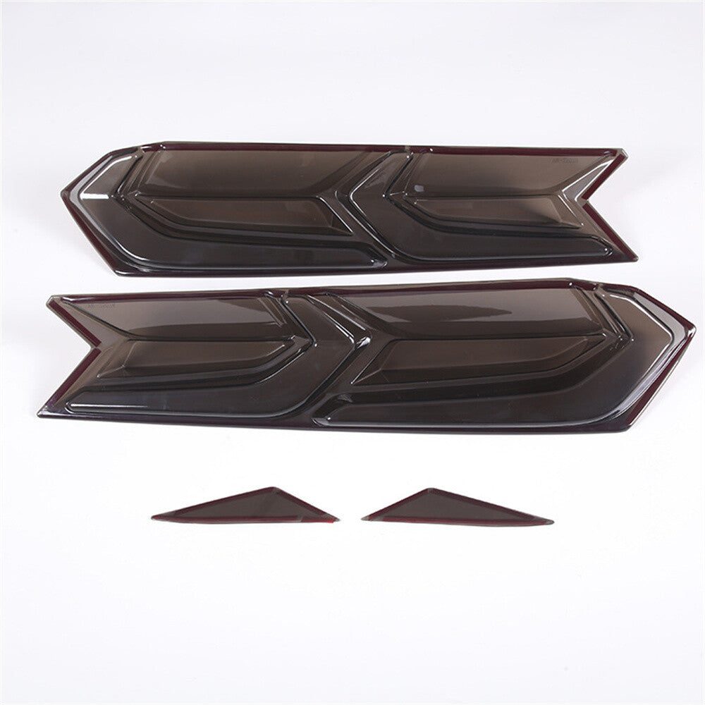 Smoked Black ABS Rear Tail Light Lamp Guard Trim for Chevrolet for Corvette C8 2020+