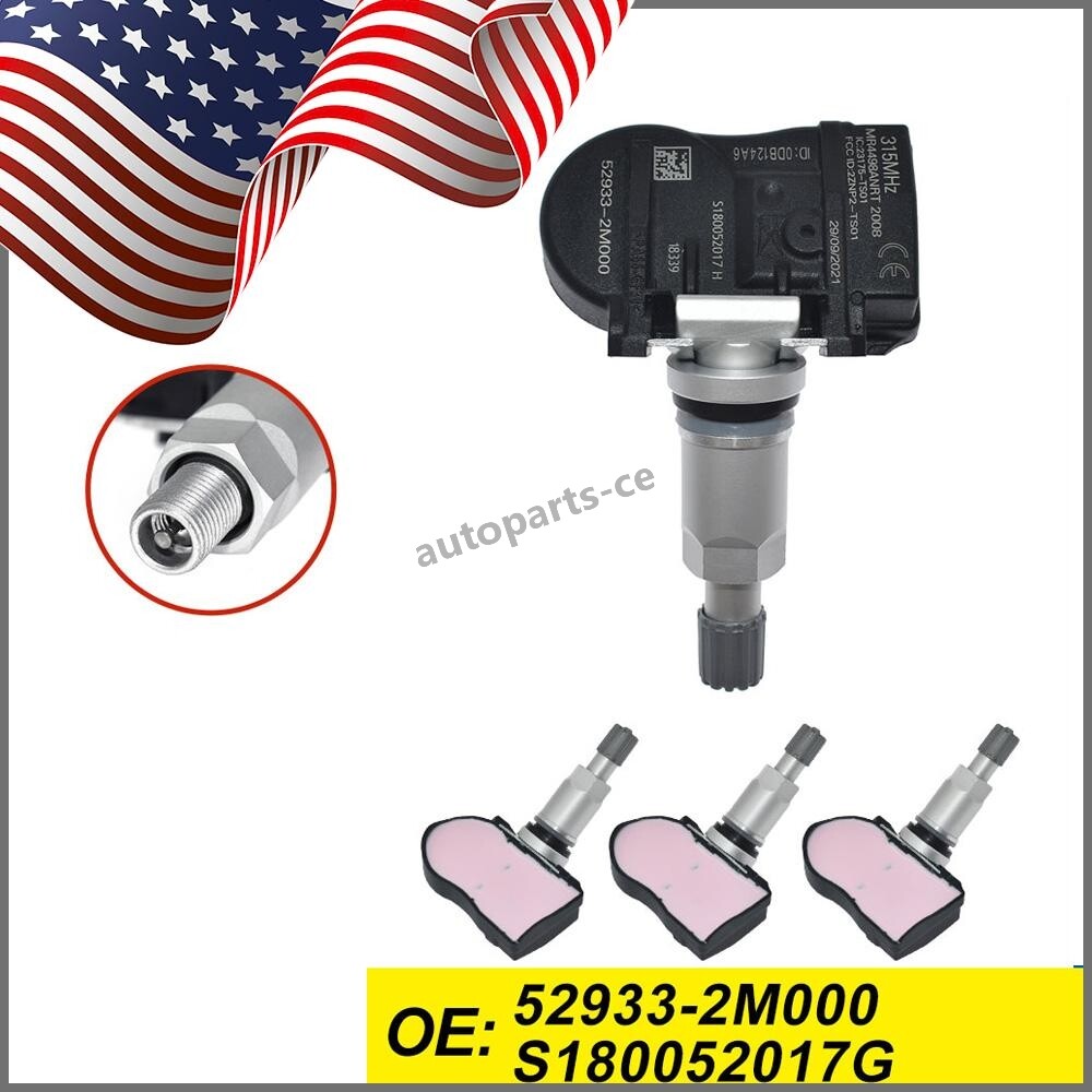 4PCS Tire Pressure TPMS Sensor 315Mhz for Hyundai for Kia Forte Optima 529332M000