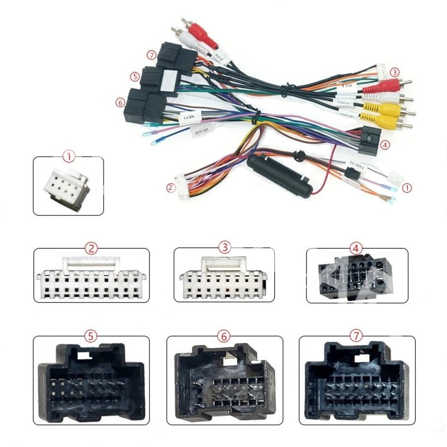 Car Android Audio Cable Harness W/Canbus Box Fit for Chevrolet Tahoe 2007-2014