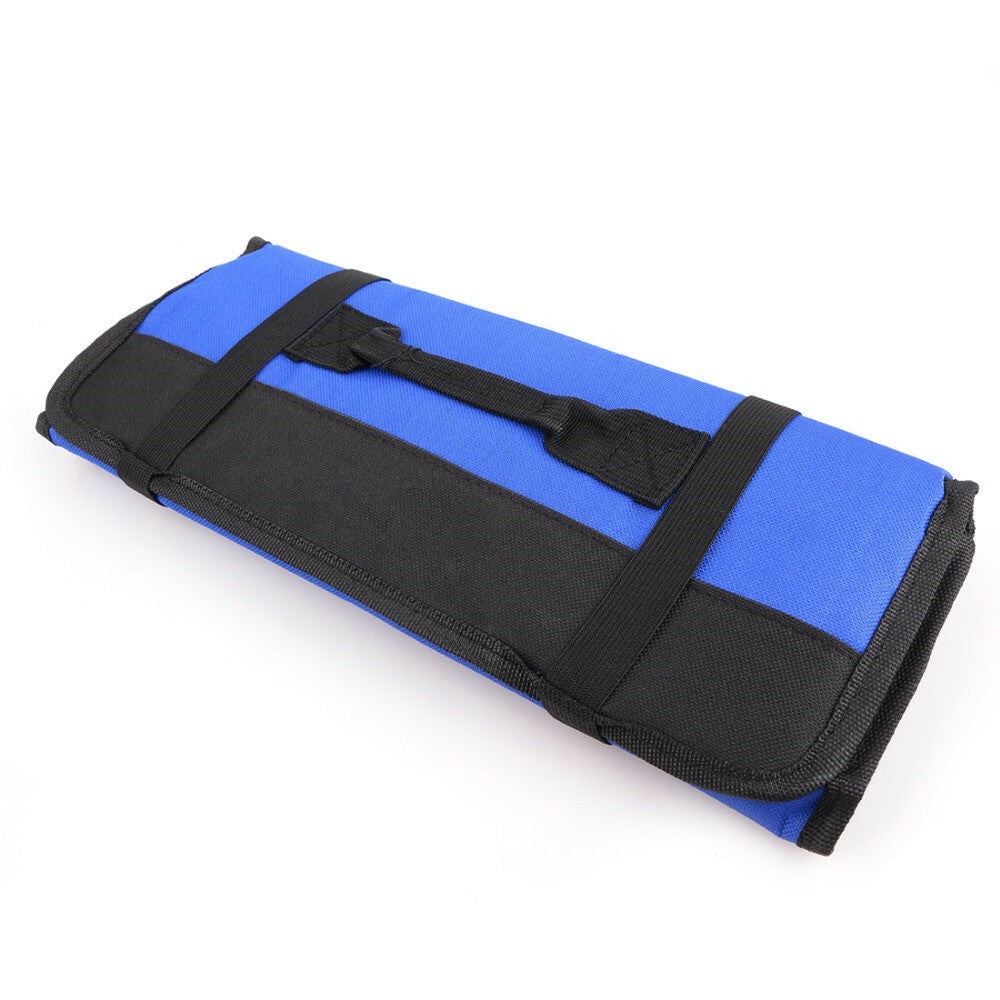 Portable Car Repair Tool Roll Storage Pocket Folding Wrench Bag Case Organizer