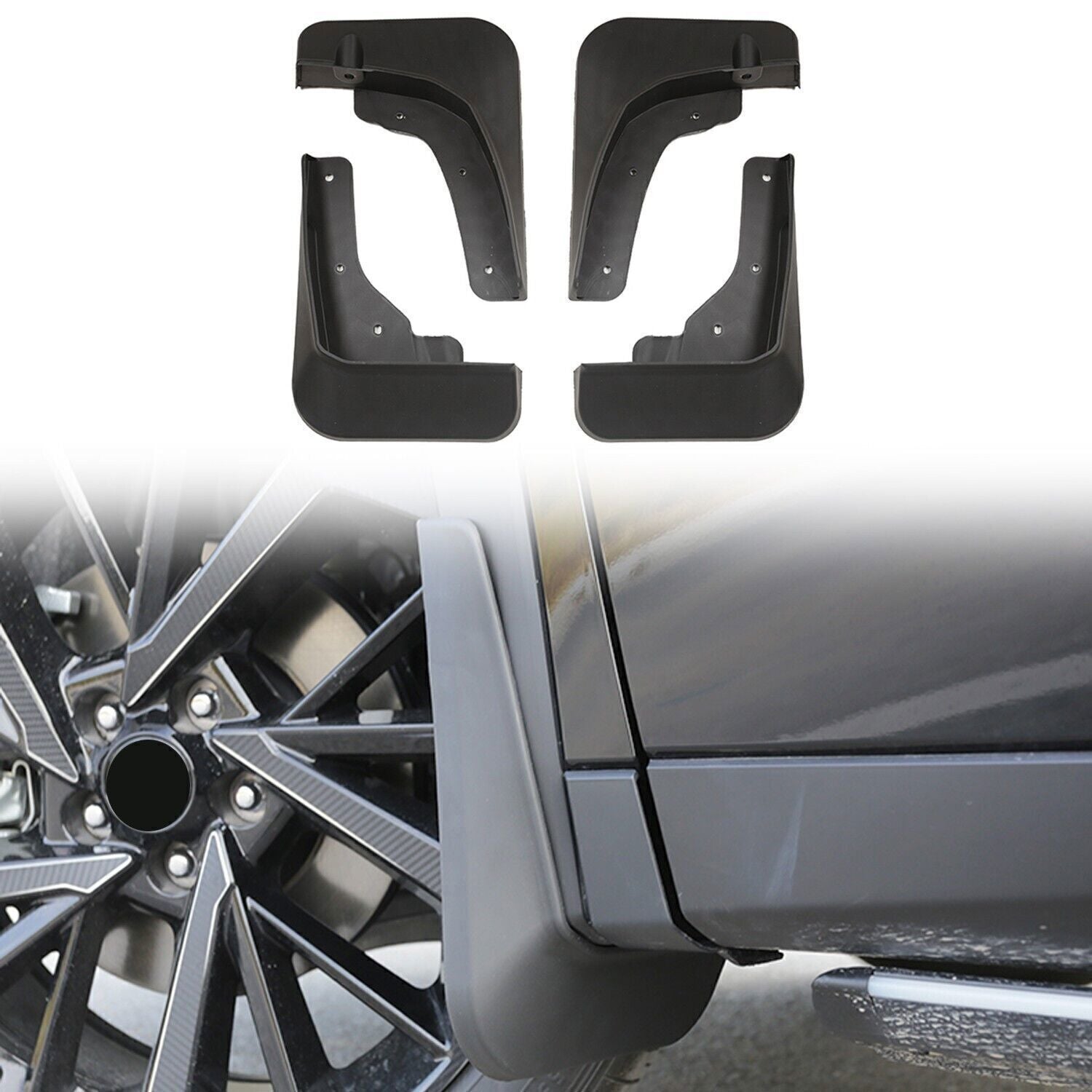 Car Splash Mud Flaps Mud Guard Cover Unpained for Mitsubishi Outlander 2023 2022