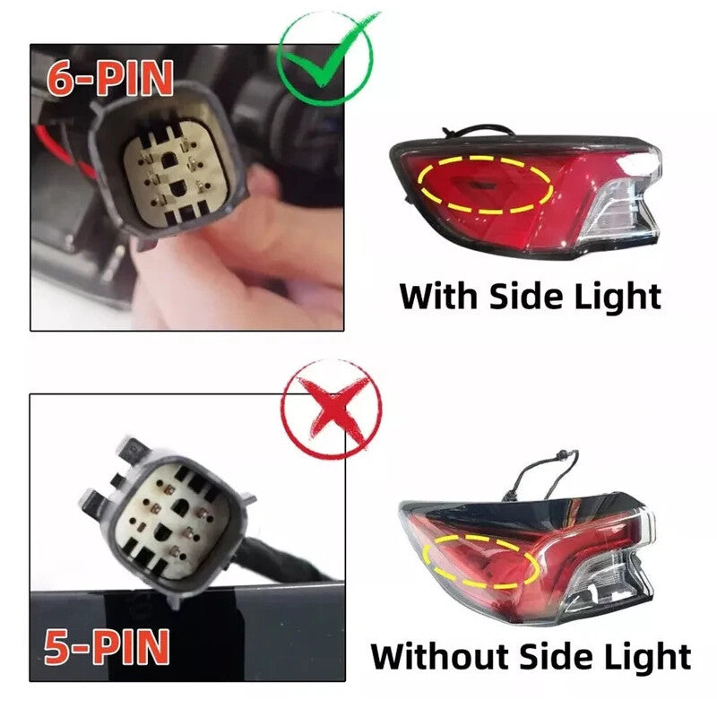 Left Driver Rear LED Tail Light Brake Lamp 6-PIN for Ford Escape 2020 2021 2022