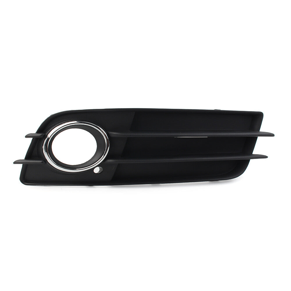 for Audi A4 B8 S4 08-12 Right Front Bumper Fog Light Grille Cover W/Chrome Ring