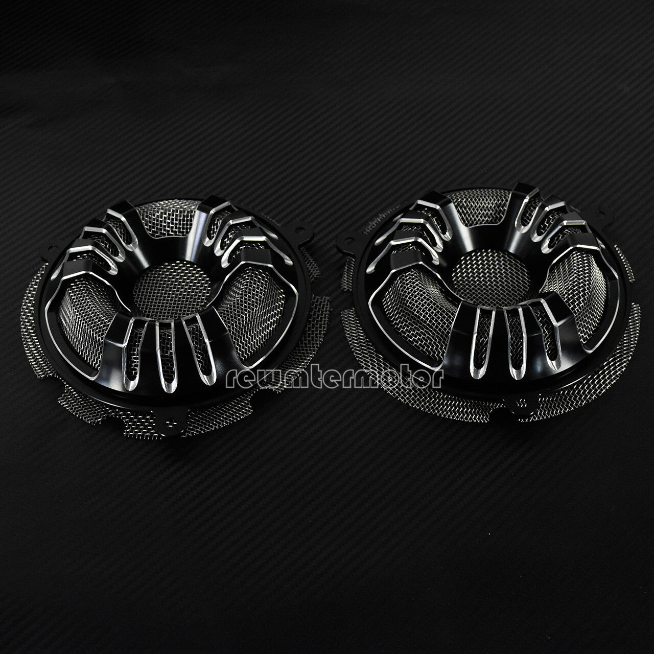 Front Speaker Grill Masks Cover Fit for Harley Touring FLHTKL CVO FLHX 2014-2019