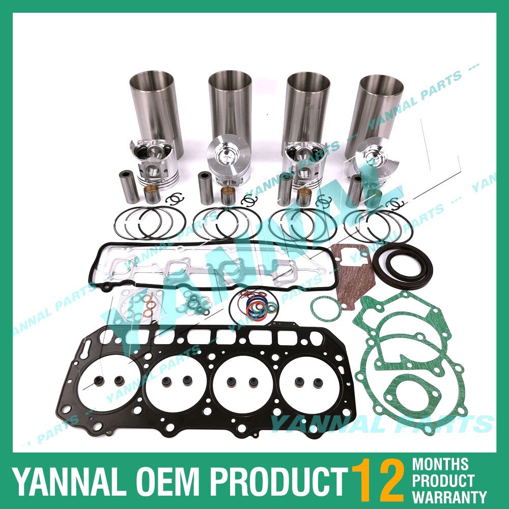 4TNE98 Overhaul and Rebuild Kit with Complete Gaskets for Yanmar Diesel Engines