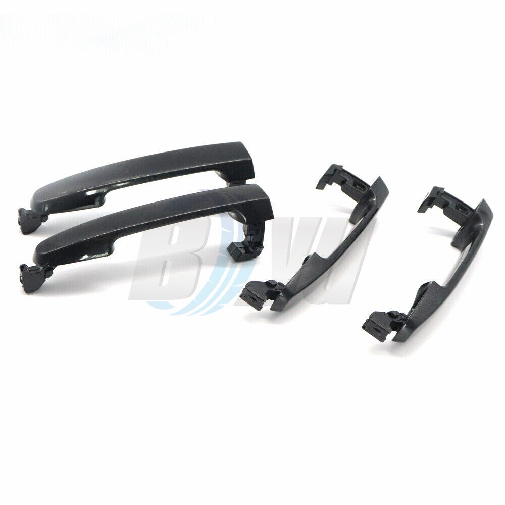 4X New Front Rear Left Right Black Door Handle for Toyota for Corolla Matrix 03-08