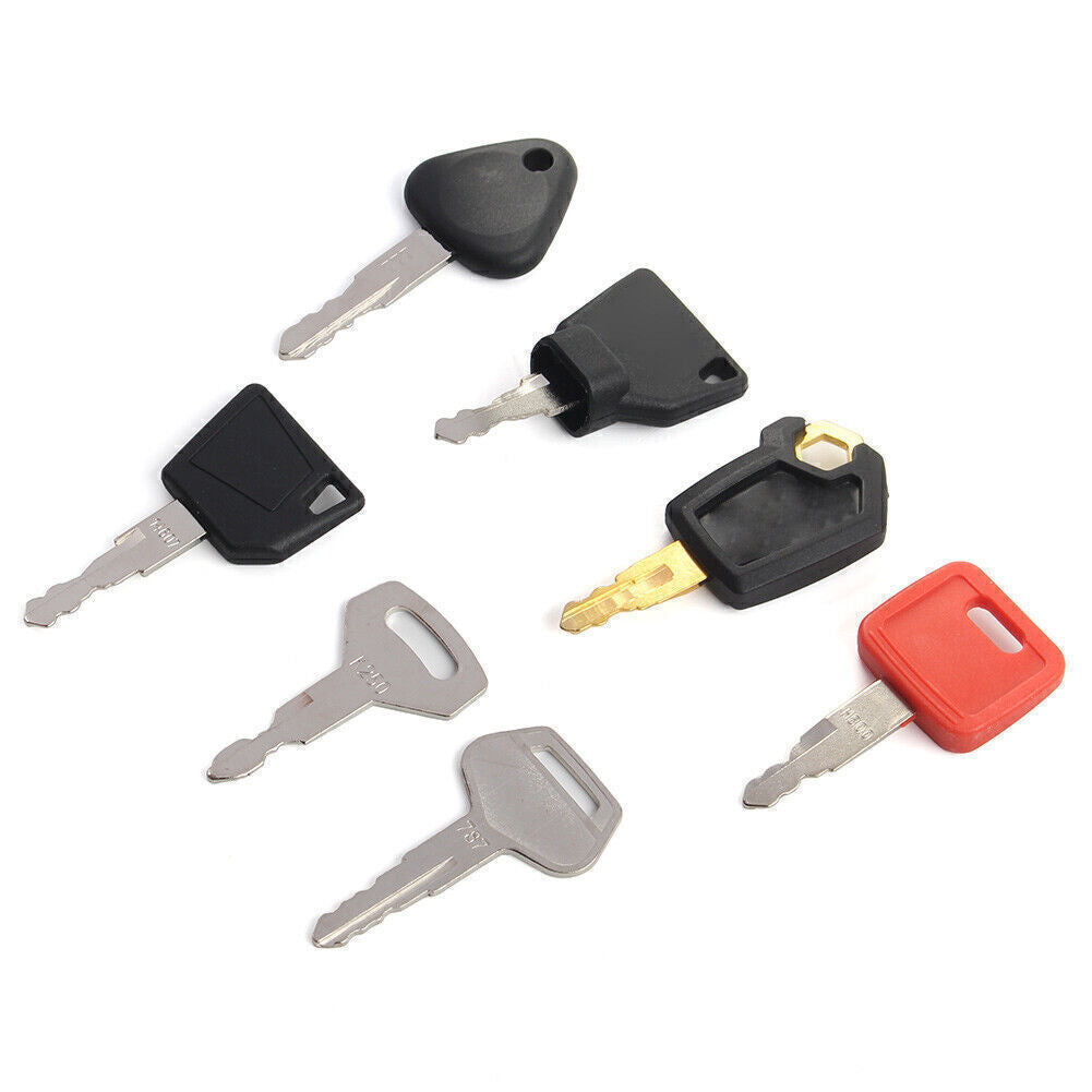 Heavy Equipment Construction Ignition 7 Keys Set For Case For Komatsu For JCB