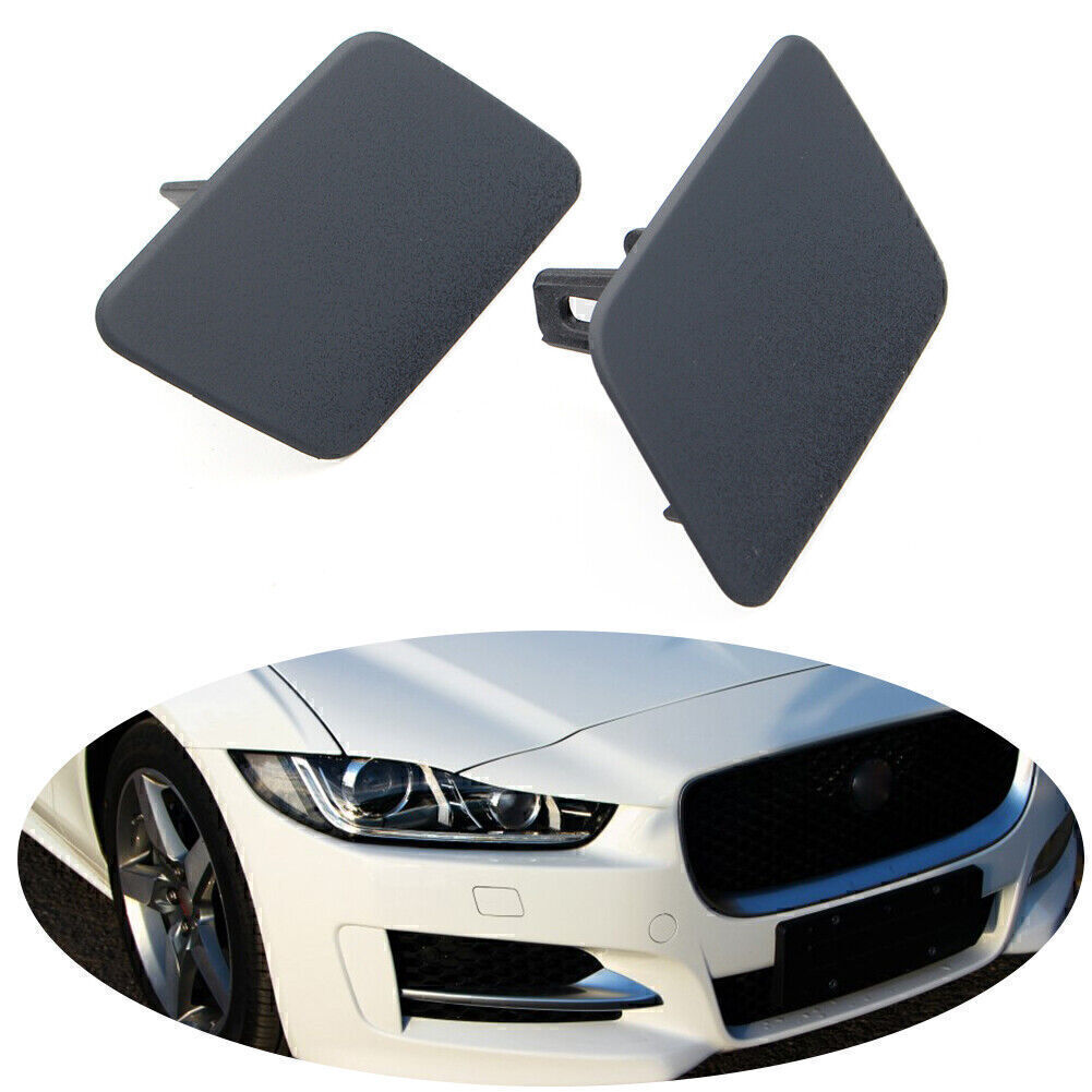 Pair Headlight Washer Cover Cap for Jaguar XE X760 2018-2019 T4N5792LML
