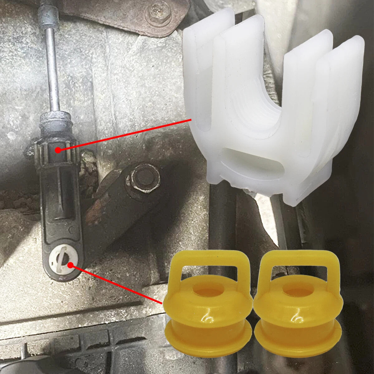 3Pcs Shift Cable Bushing Transmission Transfer Case for GMC for Sierra 1500 2007-20