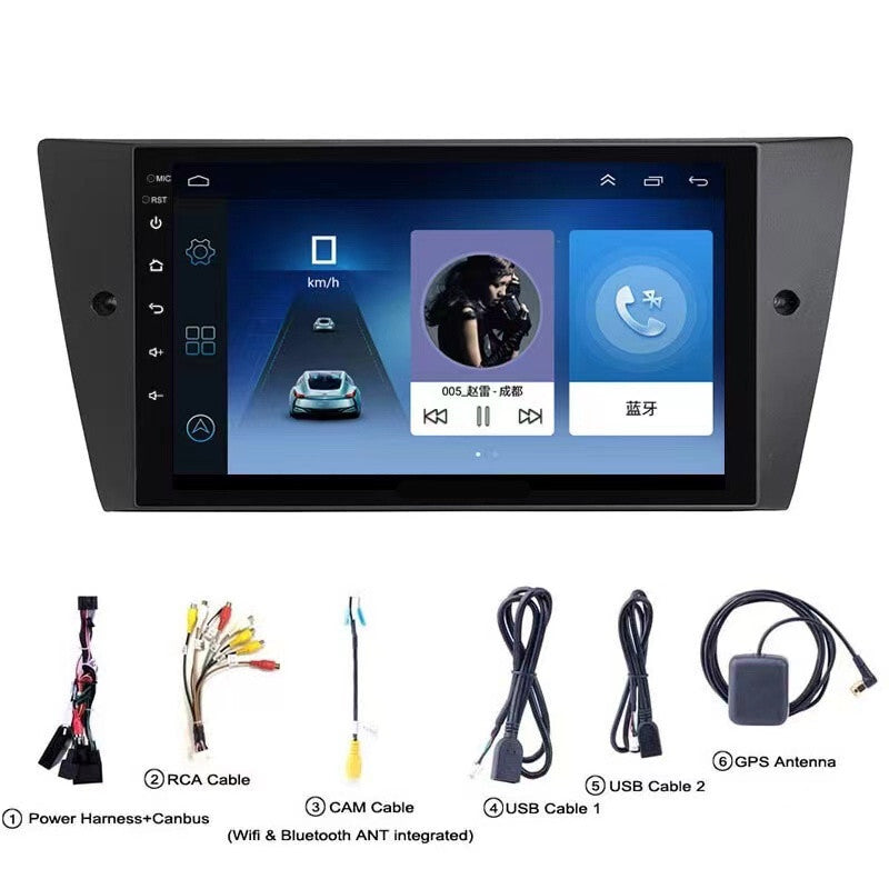 Car Radio Navi GPS Carplay Stereo Android Multimedia Player For 05-13 3 E90 E91