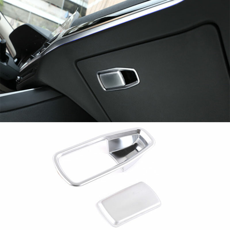 for BMW 3-Series G20 2019-2021 Silver ABS for Co -Pilot Storage Box Handle Bowl Trim