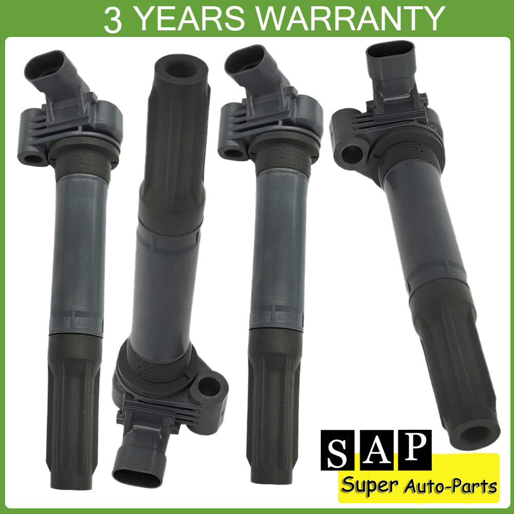 4PCS Ignition Coils 68070492AB for Fiat 500 2012-2017 1.4L-L4 UF649 68070492AC
