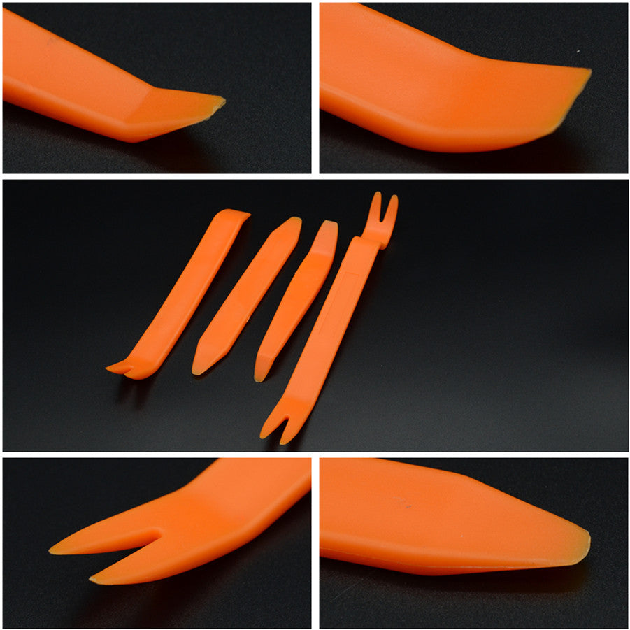 Car Door Trim Interior Panel Clips Lights Radio Audio Removal Pry Makeup Tool 4P