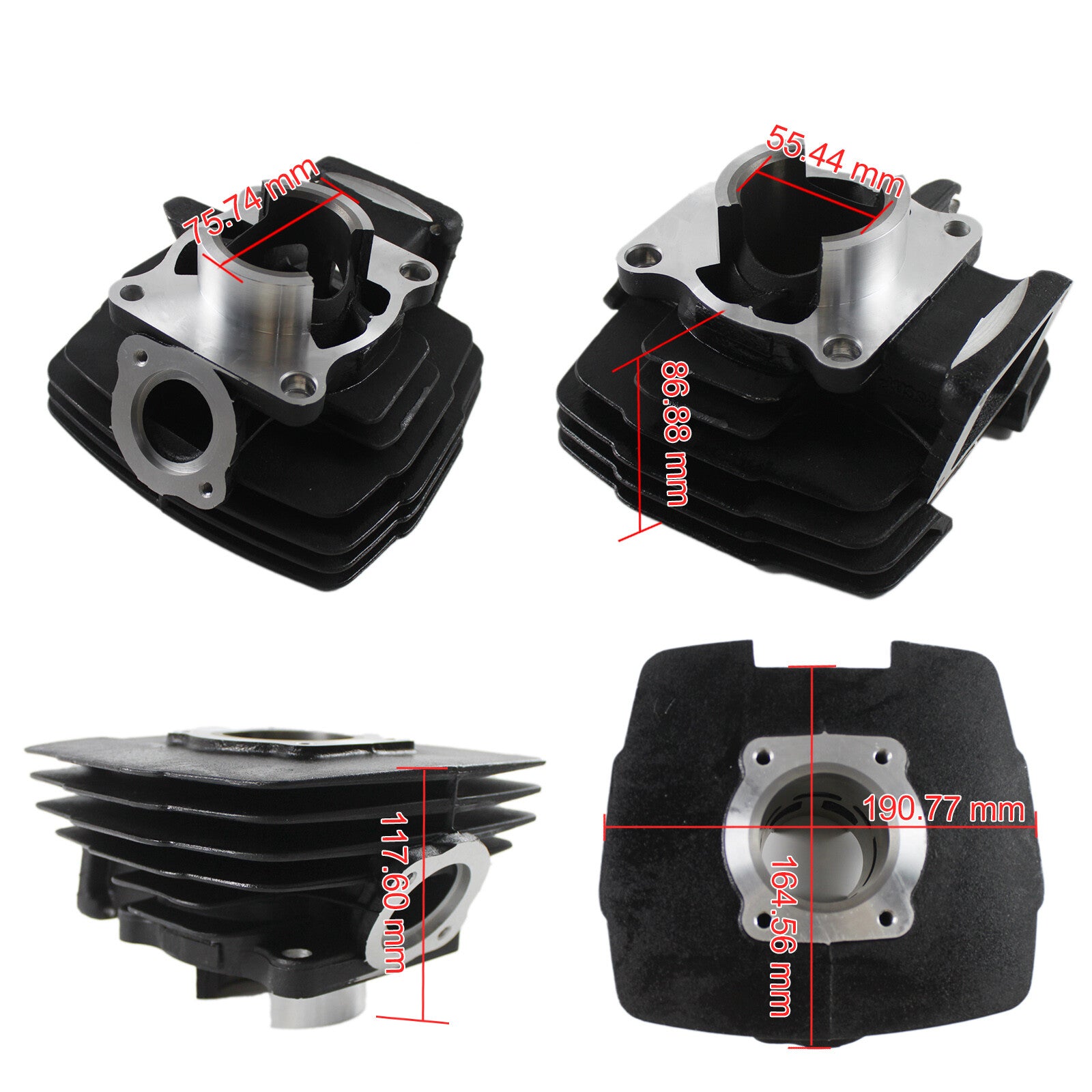 56mm Top End Piston Cylinder Gasket Kit 231102B610 For 1974-1981 for YAMAHA DT125