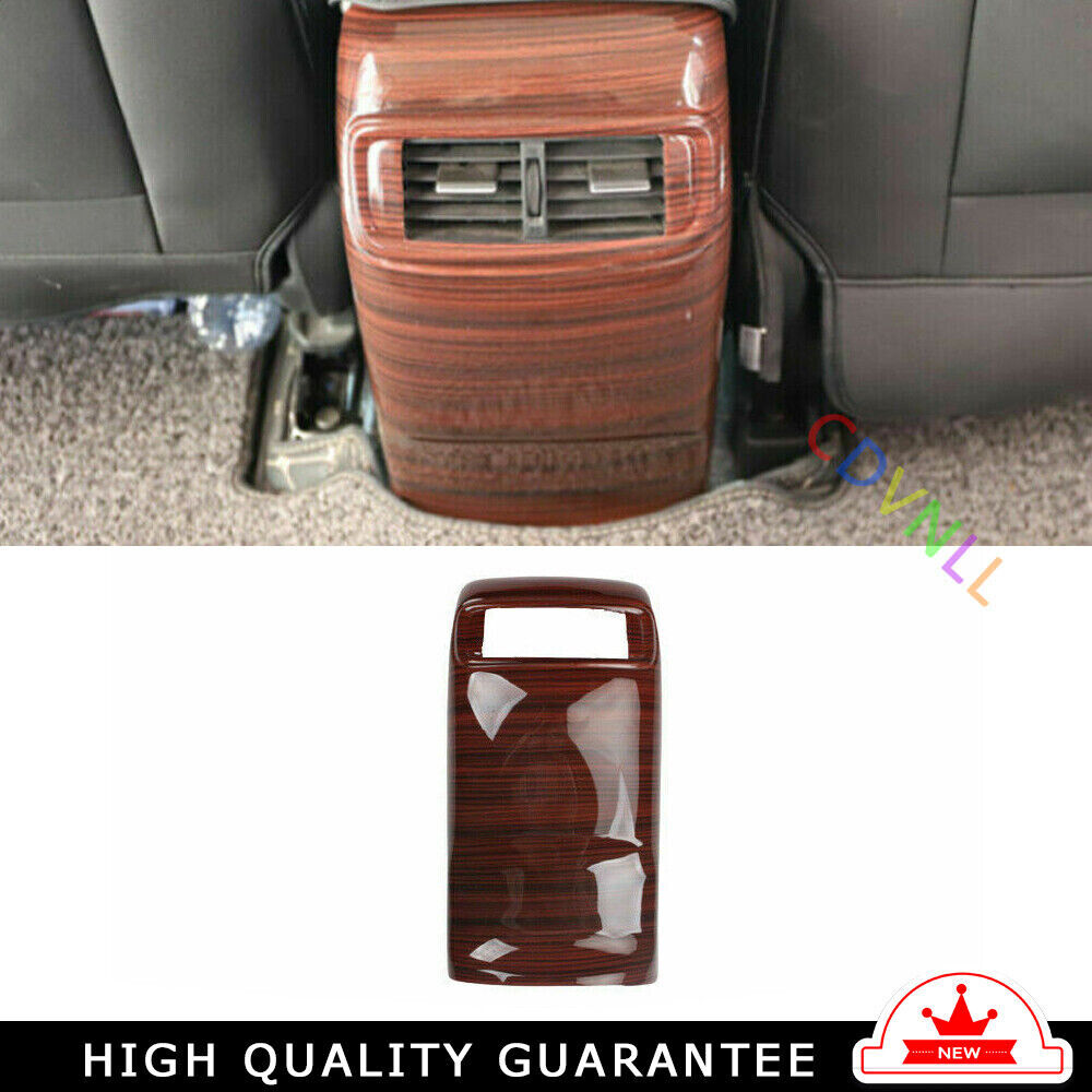 Rear Air Outlet Anti-Kick Panel Trim for Honda CR-V CRV 2017-2022 Red Wood Grain