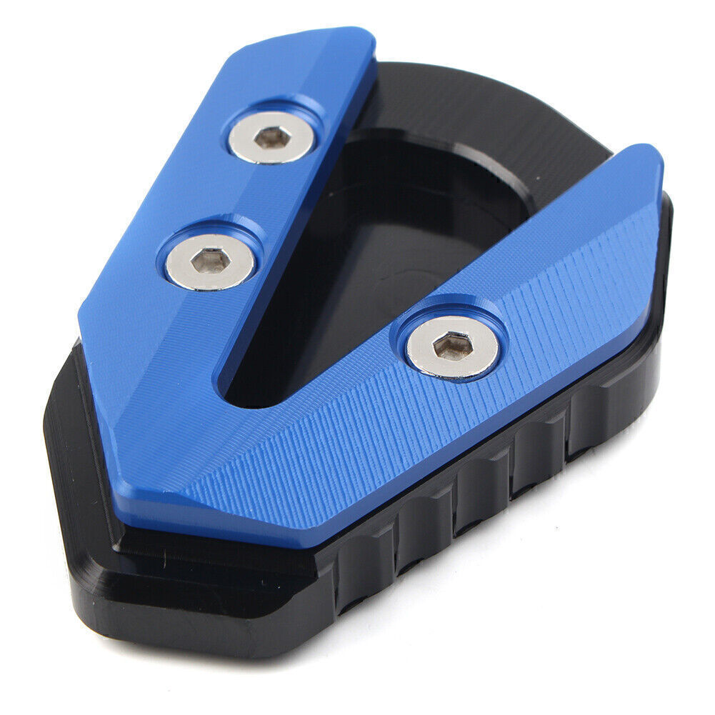 for YAMAHA YZFR6 2017-2021 Blue Kickstand Foot Support Side Pad Enlarge Plate