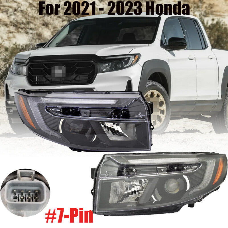 A pair of headlights for 2022-2025 for Honda Passport Ridgeline models.