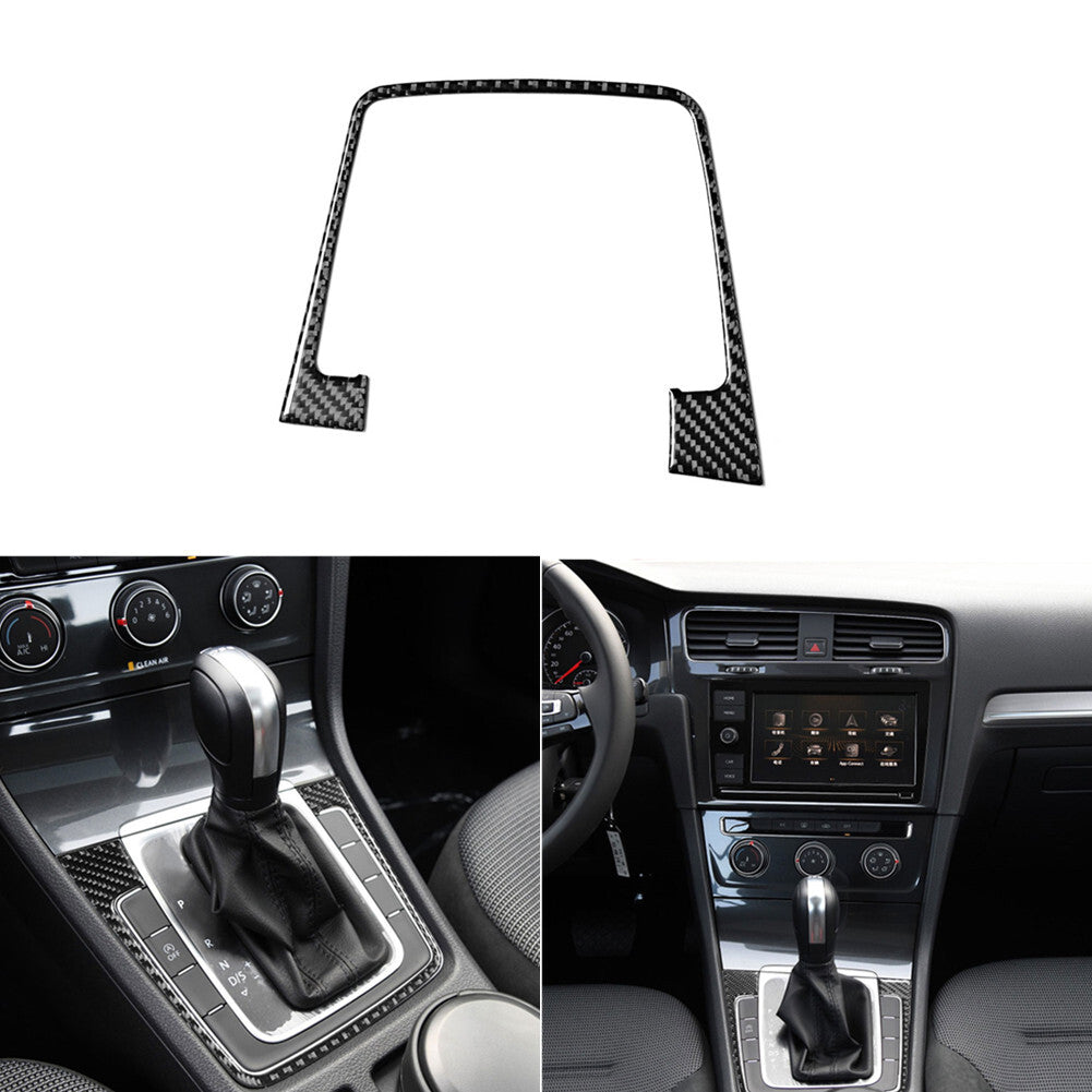 Carbon Fiber Gear Shift Panel Trim Cover for VW for Golf MK7 2013-2017 Type A
