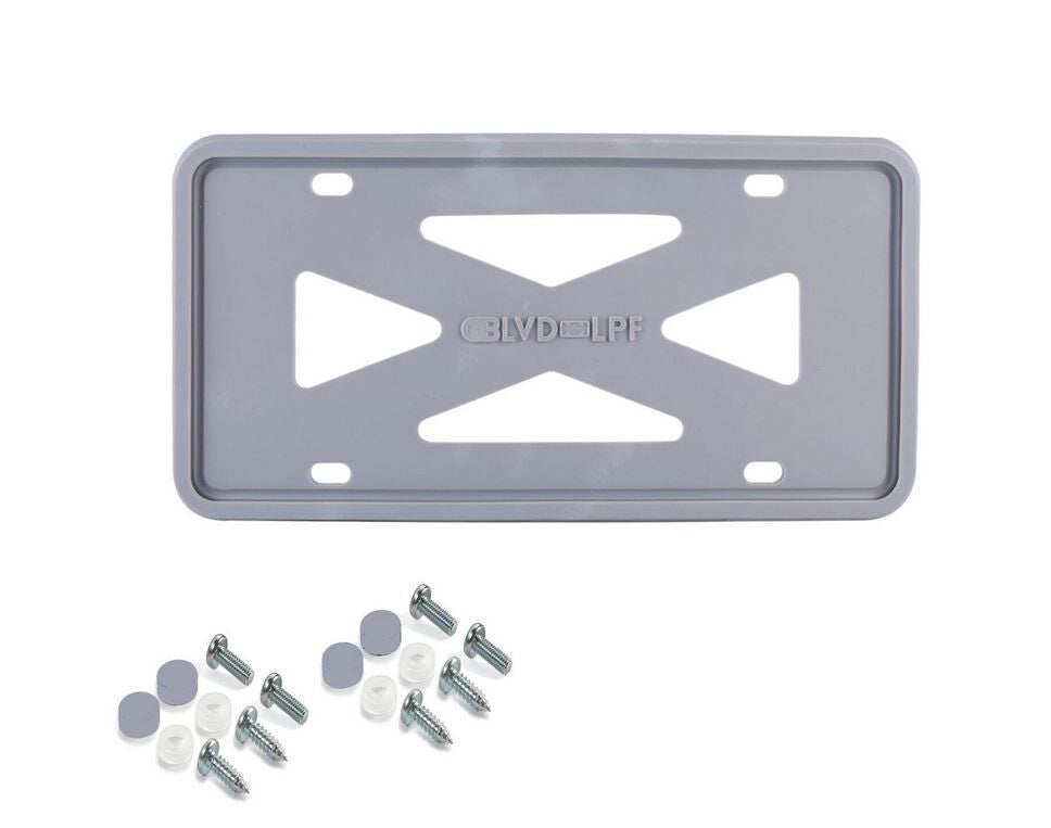 Car license plate frame cover cap rear boot gray silicone for Chrysler