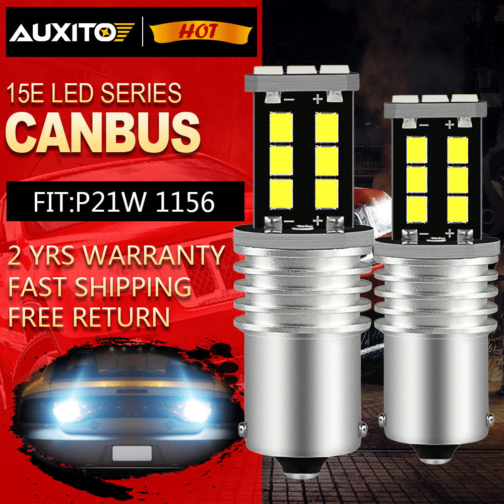 2x 1156 BA15S 1141 1003 CANBUS CANBUS White Wax LED